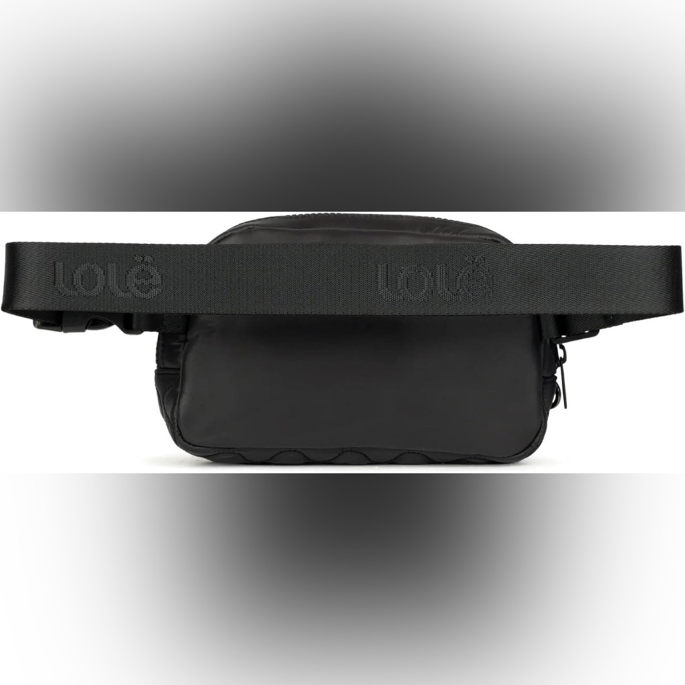 Lolë Jamie Belt Bag Black Monogrammed